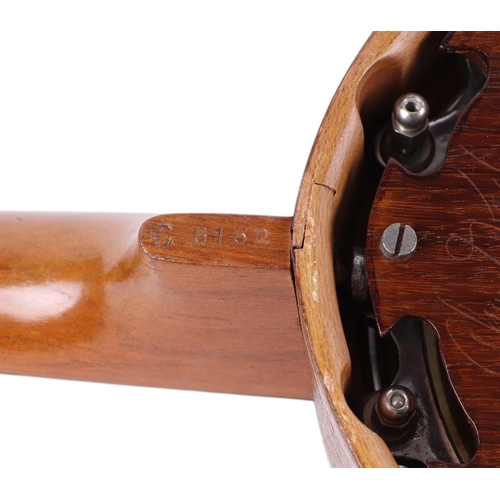 481 - A Keech banjolele, model no. C5152, cased, 56cms long.