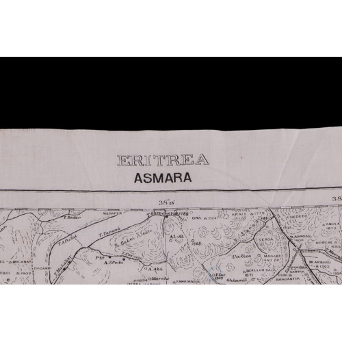 49 - A group of WWII and pre-WWII maps printed on textile, compiled and Zincographed at the survey Office... 