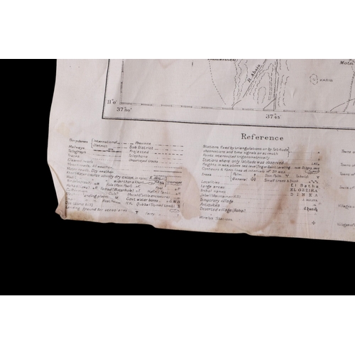 49 - A group of WWII and pre-WWII maps printed on textile, compiled and Zincographed at the survey Office... 