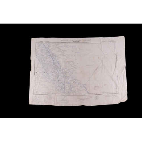 49 - A group of WWII and pre-WWII maps printed on textile, compiled and Zincographed at the survey Office... 