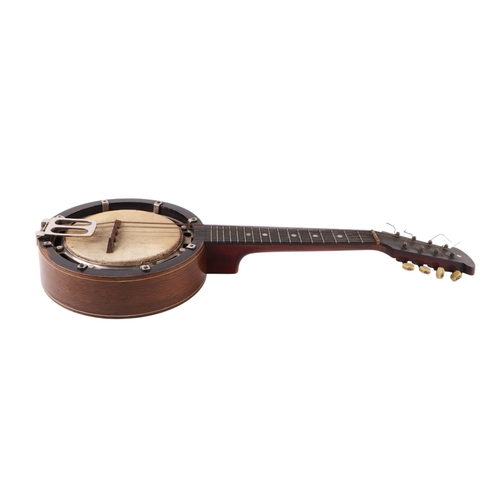 490 - A Reliance 8-string mandolin, cased, 56cms long