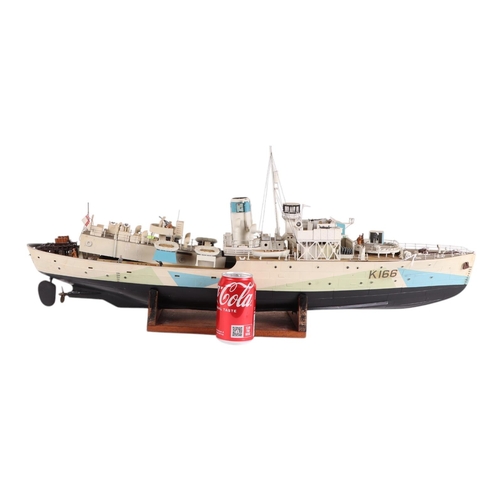 502 - A radio controlled ship 'HMCS Snowberry', 86mcs long.