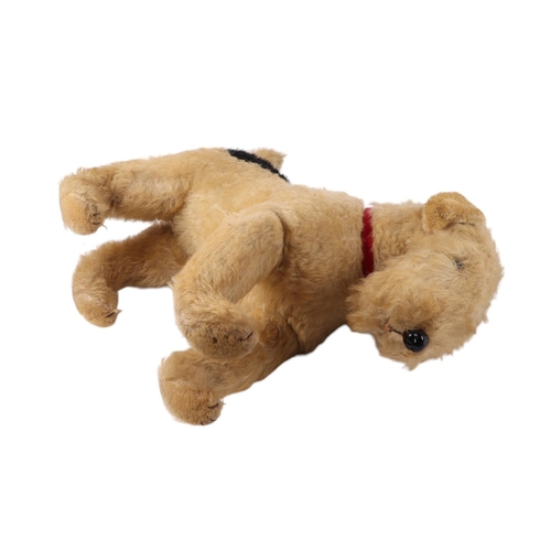 503 - A vintage Plush Airedale dog toy, 42cms long.