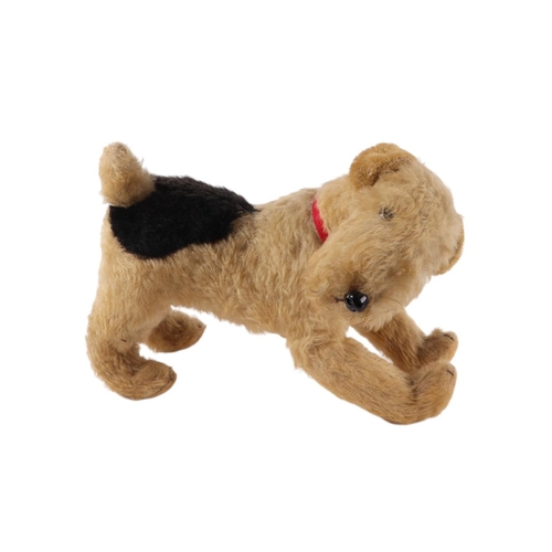 503 - A vintage Plush Airedale dog toy, 42cms long.