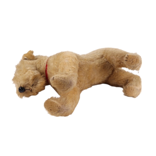 503 - A vintage Plush Airedale dog toy, 42cms long.