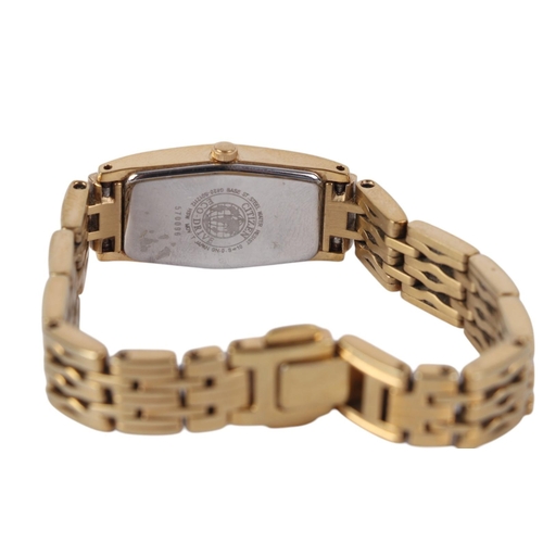 637 - A ladies boxed Citizen Eco-Drive watch with mother of pearl face and bracelet strap.