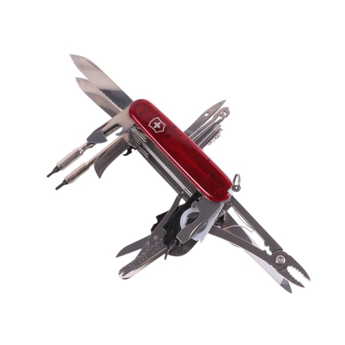 67 - A Victorinox Swiss Army knife, approximately 30 tools to include a lighter , hex keys, scissors, scr... 