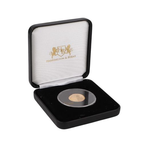 680 - A 2022 Queen Elizabeth II Platinum Jubilee gold proof half sovereign, boxed.