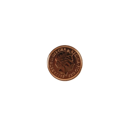 682 - A 2012 Queen Elizabeth II gold quarter sovereign.