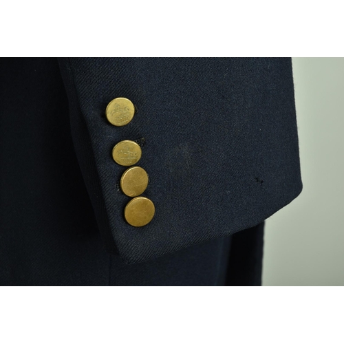 75 - Savile Row blazer. An Officer's 1980s Thorns bespoke tailored boating jacket with Kings buttons (ref... 