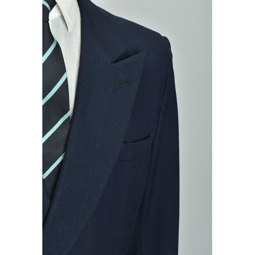 75 - Savile Row blazer. An Officer's 1980s Thorns bespoke tailored boating jacket with Kings buttons (ref... 