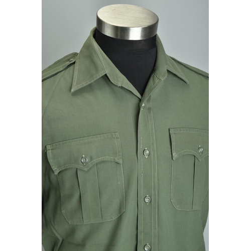 76 - 1950s Overseas Service Uniform olive green combat shirt (ref:  WYH). Condition Report               ... 