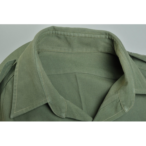 76 - 1950s Overseas Service Uniform olive green combat shirt (ref:  WYH). Condition Report               ... 