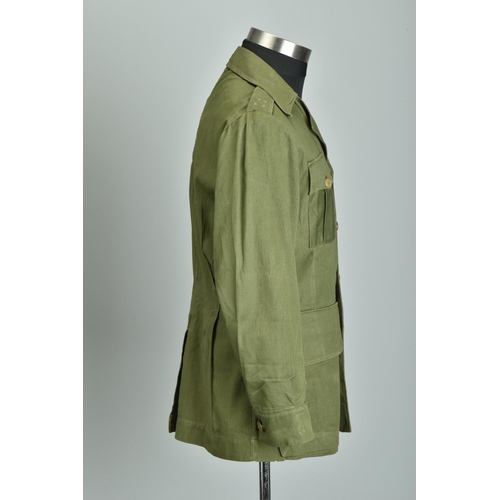 82 - Korean War Uniform. British Army 1950s Issue Denim Bush Jacket (ref: WYA). Condition Report         ... 