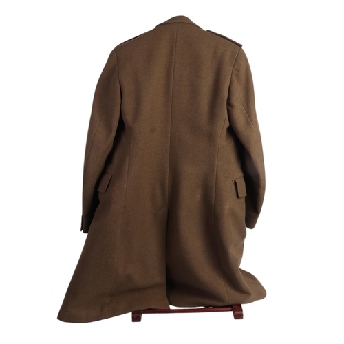 89 - Army Officer's WWII British warm overcoat, made by Moss Bros, London (ref: YSL).