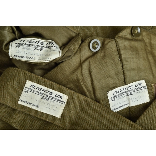 90 - 1941 WW2 Uniform. British India Raj IMS Officers' Service Dress with belts; together with a 1941 WW2... 