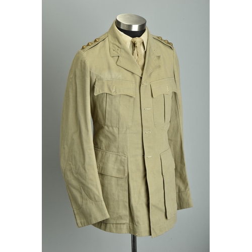 90 - 1941 WW2 Uniform. British India Raj IMS Officers' Service Dress with belts; together with a 1941 WW2... 