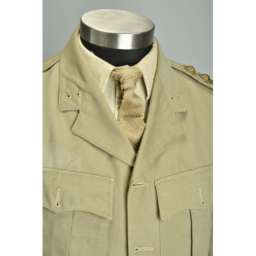 90 - 1941 WW2 Uniform. British India Raj IMS Officers' Service Dress with belts; together with a 1941 WW2... 