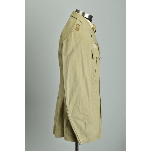 90 - 1941 WW2 Uniform. British India Raj IMS Officers' Service Dress with belts; together with a 1941 WW2... 