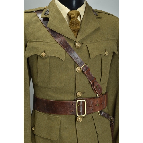 90 - 1941 WW2 Uniform. British India Raj IMS Officers' Service Dress with belts; together with a 1941 WW2... 