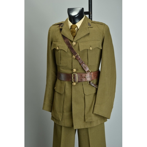 90 - 1941 WW2 Uniform. British India Raj IMS Officers' Service Dress with belts; together with a 1941 WW2... 