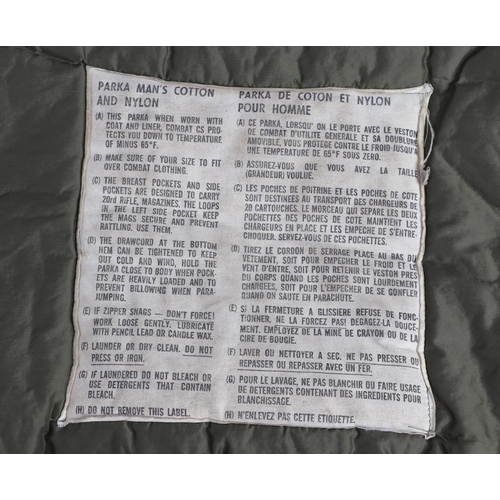 93 - A 1971 Army Parka Canadian Military Quality Cold Weather Issue (ref WXQ).