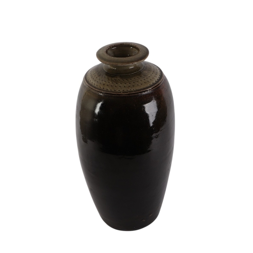 412 - Richard Batterham (1936-2021) - A Studio Pottery vase, 40cms high (previously bought direct from the... 