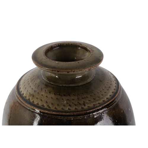 412 - Richard Batterham (1936-2021) - A Studio Pottery vase, 40cms high (previously bought direct from the... 