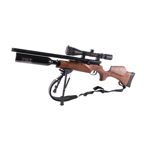 107 - A BSA R-10 Mk2 .177 air rifle with BSA telescopic sight, in a hard carry case.