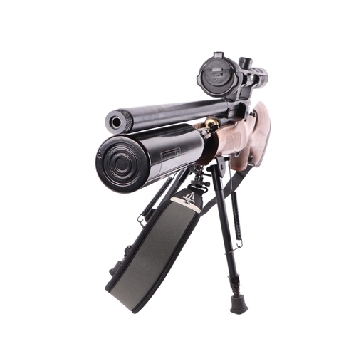 107 - A BSA R-10 Mk2 .177 air rifle with BSA telescopic sight, in a hard carry case.