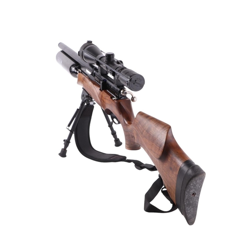 107 - A BSA R-10 Mk2 .177 air rifle with BSA telescopic sight, in a hard carry case.