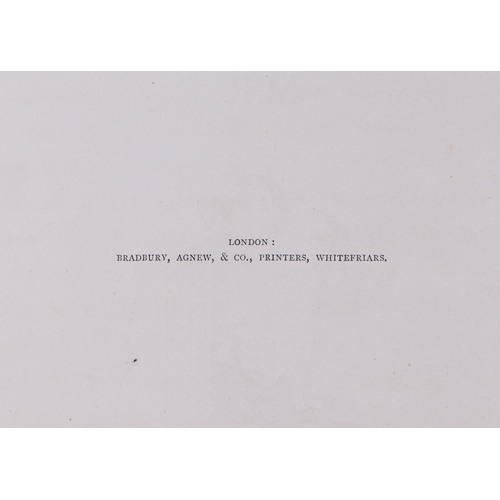 29 - A bound volume of 19th century cartoons from Punch magazine (1845-1878) printed Fleet Street London ... 