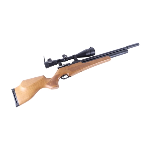 57 - An Artemis model M16 .22 air rifle with Milbro clear view telescopic sight, 106cms long.Condition Re... 
