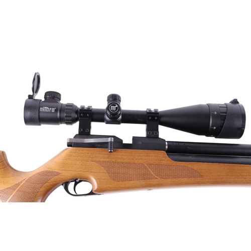 57 - An Artemis model M16 .22 air rifle with Milbro clear view telescopic sight, 106cms long.Condition Re... 