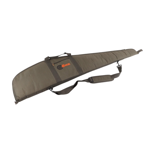 59 - A BSA RB .22 air rifle with Bisley telescopic sight, in a soft slip case.