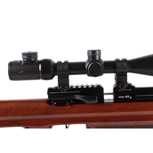 59A - An Aselkon  MX9 .177 Interarms Air Guns air rifle with telescopic sight, 116cms long.