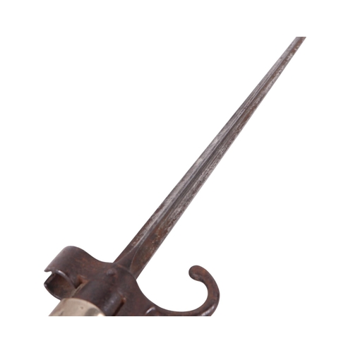 108 - A French Lebel 1886 model bayonet with cruciform blade, 64cms long.