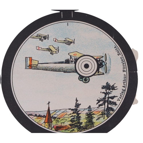 114 - A group of WWII German Hitler Youth coloured printed shooting targets, comprising of ten circular im... 