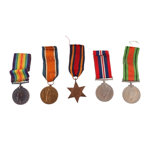 117 - A WWI medal pair named to '3147 PTE GS HARCOURT SOM.L.I.'; together with a WWII medal group includin... 