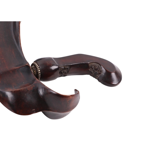 72 - A 19th century Javanese Kris / Keris Yogyakarta knife with carved hardwood handle and wavy steel bla... 