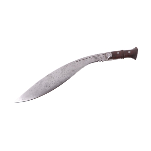 89 - A 1919 dated military mk II kukri knife, overall 47cms, blade length 34.5, blade thickness 5.6mm.