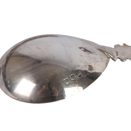A pair of silver open salts; together with a silver salt with blue ...