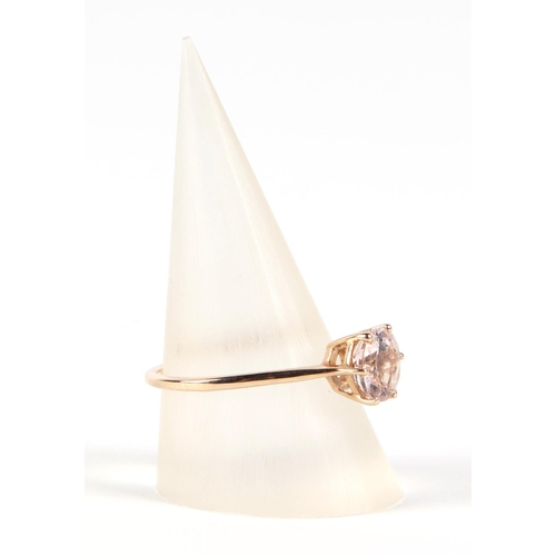 A 9ct gold solitaire dress ring, approx UK size Q, 1.6g.