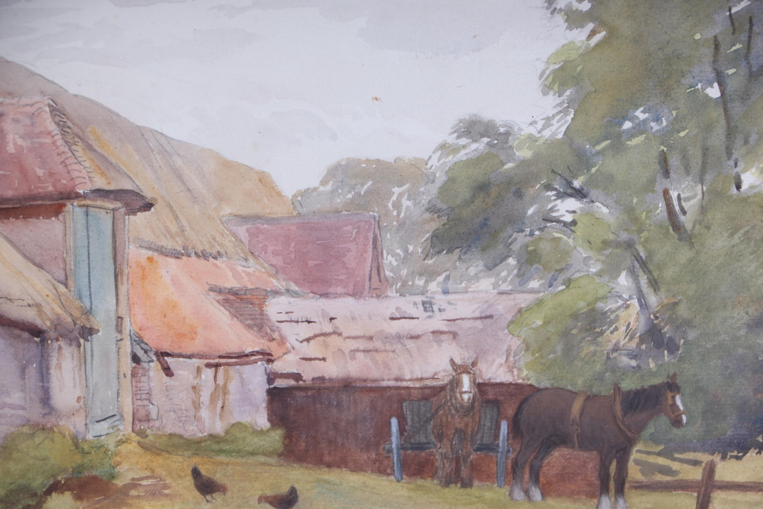 George Soper (1870-1942) - Farmyard Scene - signed lower left ...