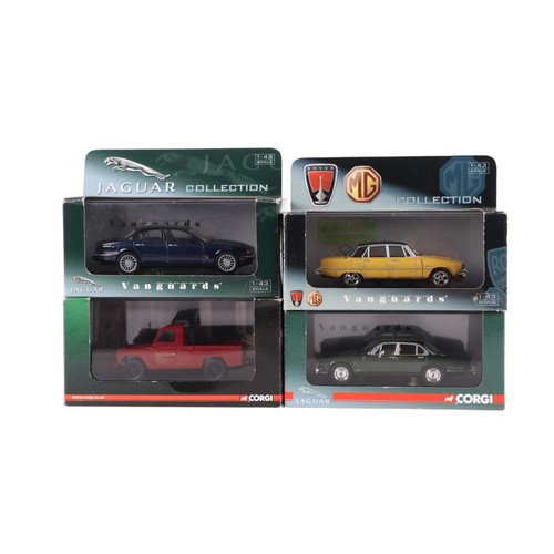 121 - Assorted Vanguard Corgi and Cararama die cast vehicles, including Mercedes Benz 300 SL Golding, Jagu... 