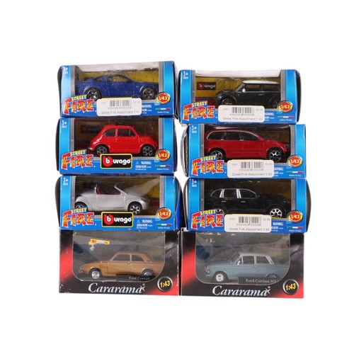 121 - Assorted Vanguard Corgi and Cararama die cast vehicles, including Mercedes Benz 300 SL Golding, Jagu... 