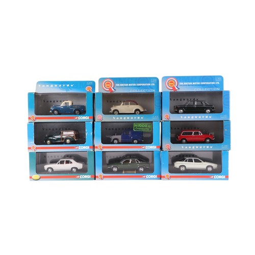 123 - A collection of Vanguard Limited Edition cars and other Corgi commercials and cars, including Vauxha... 