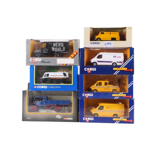 123 - A collection of Vanguard Limited Edition cars and other Corgi commercials and cars, including Vauxha... 