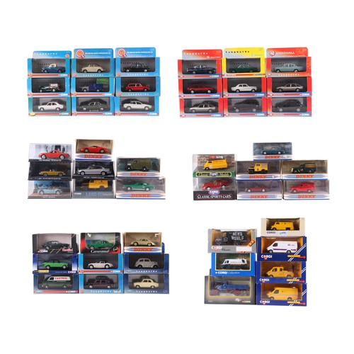 123 - A collection of Vanguard Limited Edition cars and other Corgi commercials and cars, including Vauxha... 