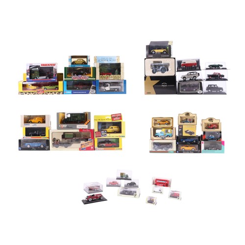 124 - Assorted diecast model cars, including Only Fools and Horse Ford Capri and Reliant Regal super van s... 